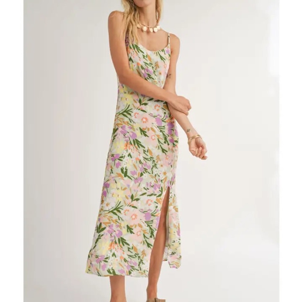 Floral Spaghetti Strap Dress